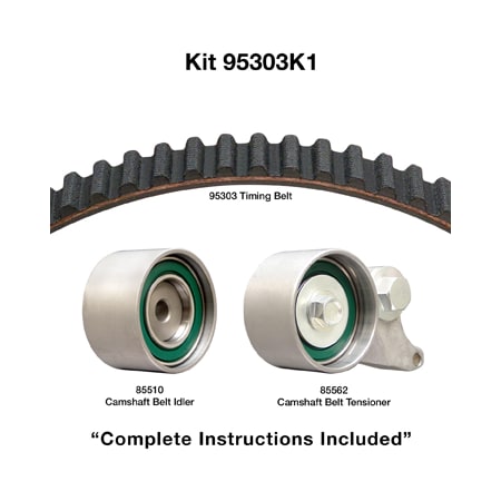 Dayco 98-04 Acura/Honda/Isuzu 3.2/3.5L Timing Belt Kit, 95303K1 95303K1